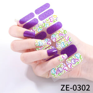 Nail Wraps Herzensregenbogen