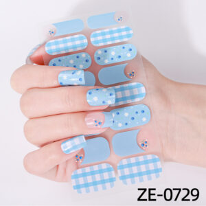 Nail Wraps Sommerkaro