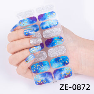 Nail Wraps Kosmischer Glanz